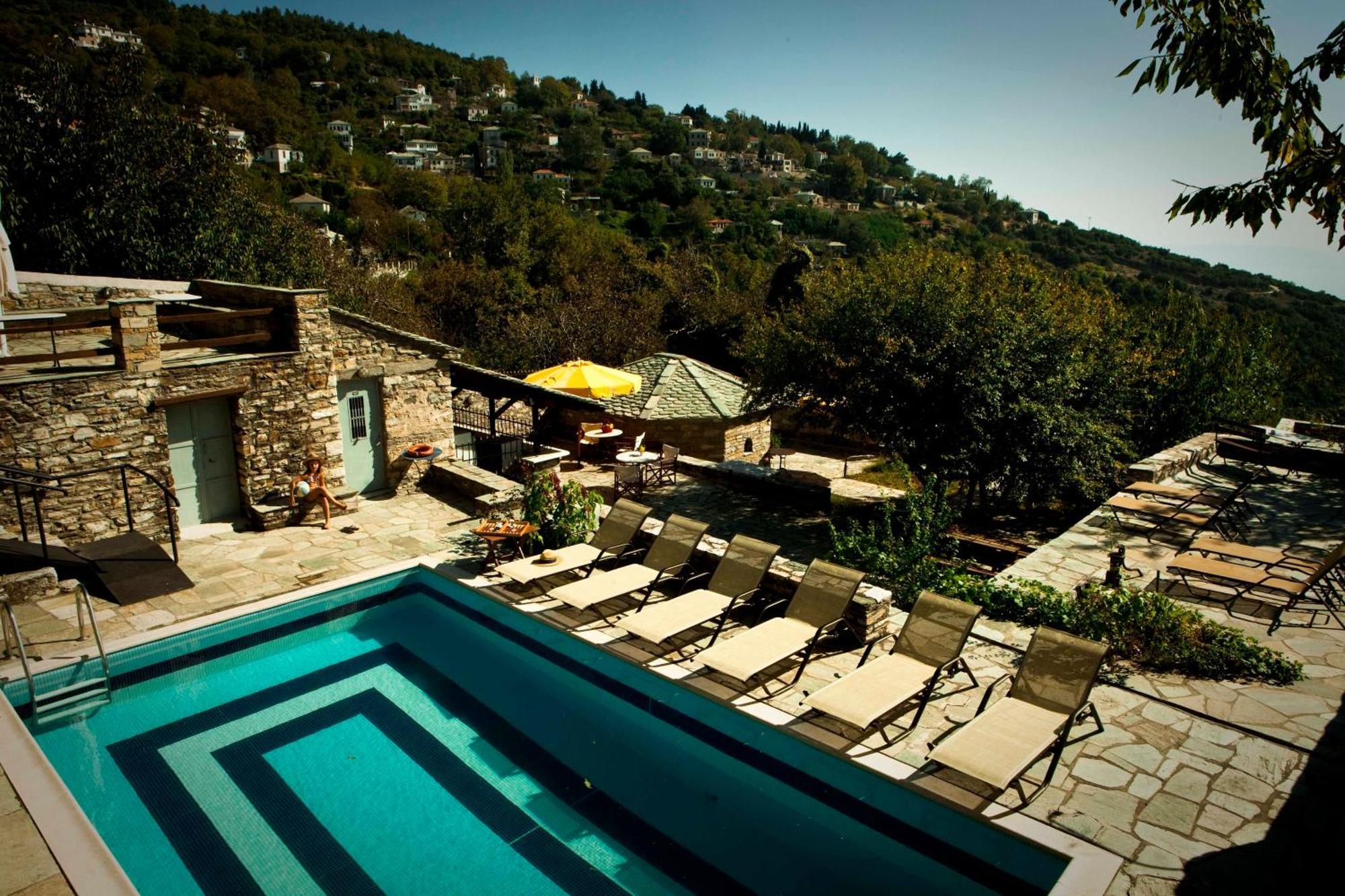Archontiko Stathopoulou Hotel Agios Georgios Nilias Buitenkant foto